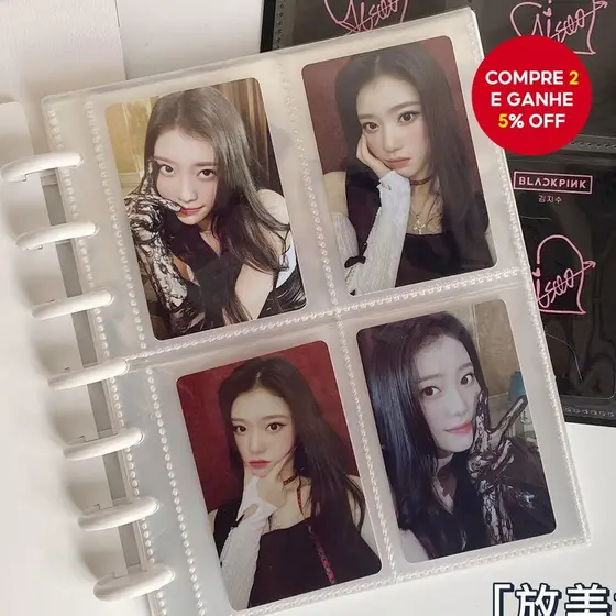 A5 Cogumelo Buraco Photocard Pasta Arquivo Kpop Papelaria Polco Armazenamento Álbum Ídolo Lomo Cartão Bilhete Postal Man