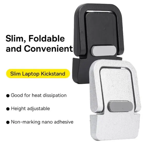 Suporte Ajustável para Notebook de Alumínio Mini Tripé de Refrigeração Antiderrapante Dobrável Suporte para Teclado