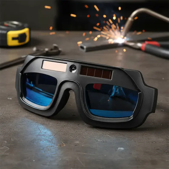 Óculos de Soldagem com Escurecimento Automático - Óculos de Proteção Anti-Reflexo para Soldagem