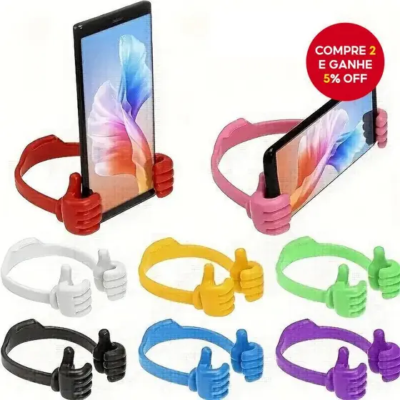 Suporte de exibição ajustável de TPU flexível para celular, tablet e console Mini Switch, ideal para mesa, desktop,