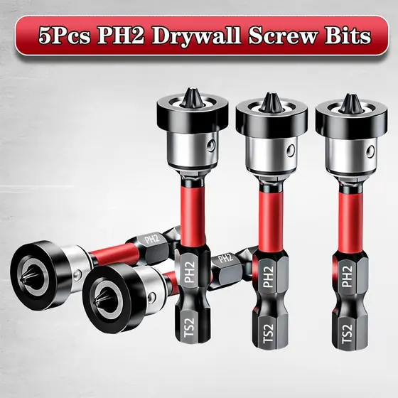 Profissional PH2 Chave De Fenda Magnética Ajustável Bits 50mm Ferramenta De Posicionamento Para Instalação De Piso De Ma