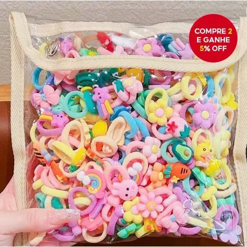 Elásticos de cabelo coreanos para crianças, laços de cabelo macios para meninas, acessórios de moda
