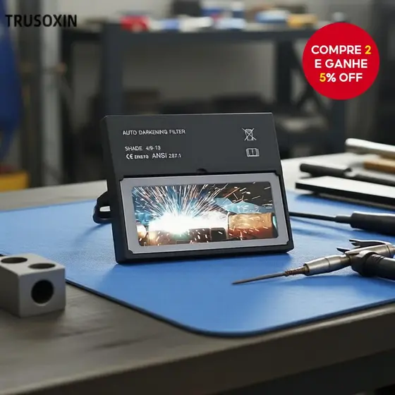 1 Peça Lente de Filtro para Máscara de Solda com Autoescurecimento Solar True Color para TIG MMA MIG MAG com Proteção