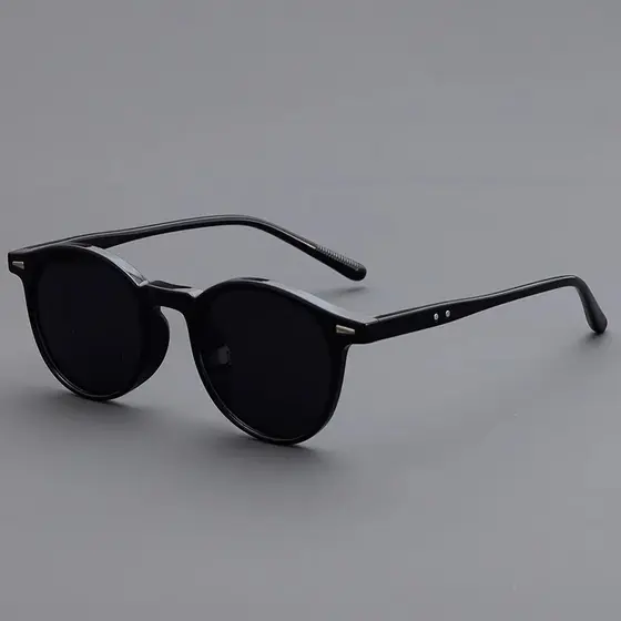Óculos de sol redondos pequenos para homens e mulheres, proteção UV, proteção solar, moda ao ar livre, óculos para