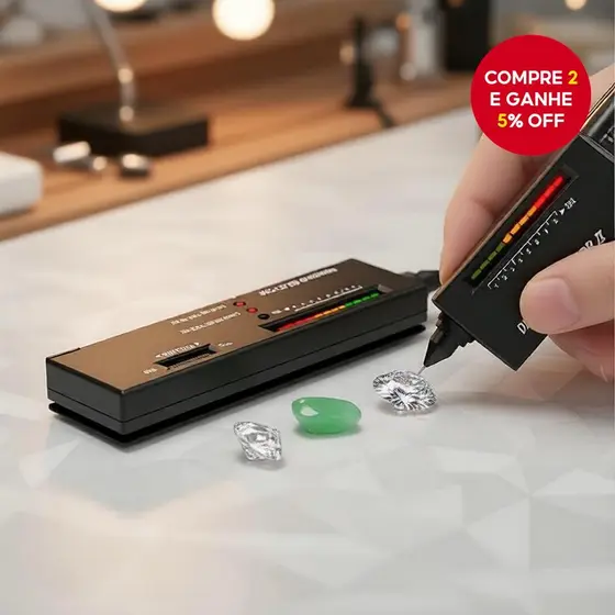 Caneta Testadora de Gemas para Joias com LED, precisa para Diamante, Ouro e Jade