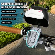 Suporte De Telefone À Prova D'água Com Haste De Espelho Retrovisor Adequado Para Moto