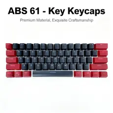 Kit de Teclas para Teclado Mecânico Gamer, Camada de Letras, Compatível com Maioria dos 61/64/66/68/84/87/96/98/100/104