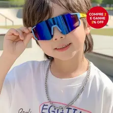 Óculos de sol esportivos para crianças, proteção UV, meninos e meninas, ideais para ciclismo e passeios ao ar livre,