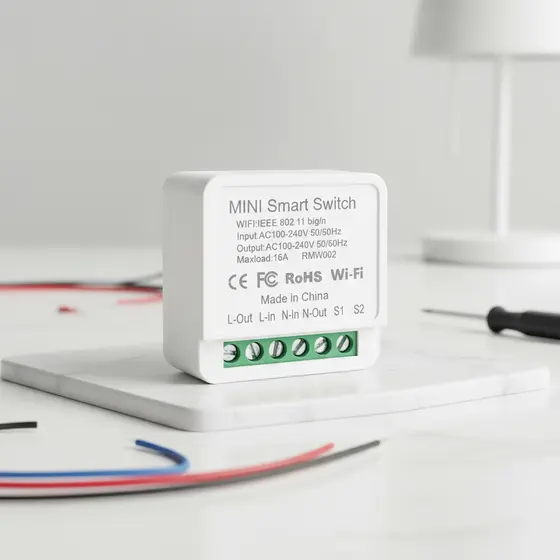 Módulo de Relé Inteligente WiFi Interruptor 16A 20A Disjuntor 2 Canais Controle Remoto por APP 100-240V para Alexa &