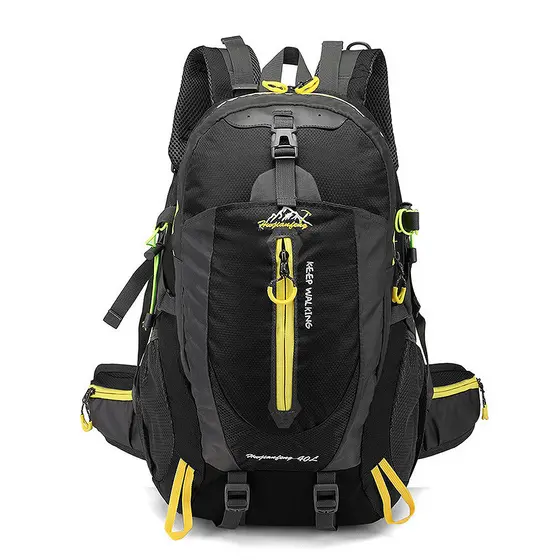 Mochila de viagem resistente à água de 40L para trilha e caminhada, mochila para laptop e escalada, bolsas de costas