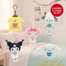 Cinnamoroll, MyMelody, Kuromi, Pompompurin, Pochacco - Pingentes de Pelúcia Sanrio para Bolsas Femininas, Mochilas,