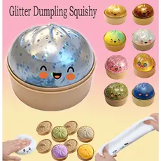 Simulação Dumpling Squeeze Toy Recuperação Lenta Alívio Do Estresse Soft Pinch Bun Com Vaporizador Para Crianças Adultos