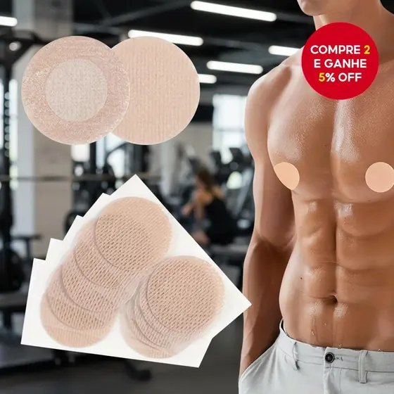 100 Protetores Descartáveis para Mamilos Masculinos | Capas Anti-Fricção para Mamilos e Corpo