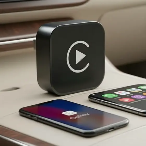 Adaptador Wireless CarPlay para iPhone: Converta Fio para Wireless, Plug & Play, Reconexão Automática