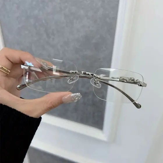 Óculos Quadrados Vintage Retângulo Quadro Lente Transparente Elegante Unissex Para Uso Ao Ar Livre