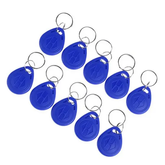 Novo 125kHz ID Regravável RFID Keyfob Controle De Acesso Token Tag Para Sistema De Segurança 10 Pcs