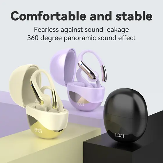 Fones de ouvido sem fio Bluetooth, com cancelamento de ruído, graves para jogos, fone de ouvido HiFi, fone de ouvido