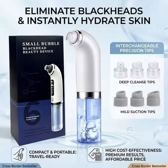 Limpador De Poros Removedor De Cravo A Vácuo Facial , Extrator Elétrico De Acne , Recarregável Por USB Com Circulação De