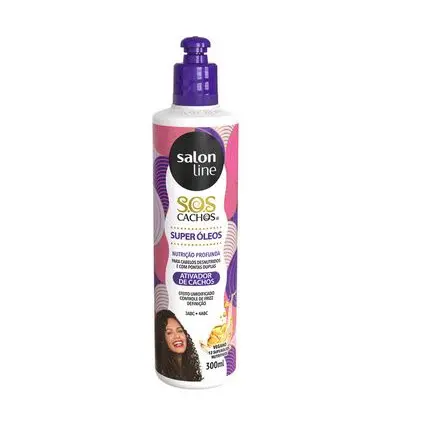 Ativador De Cachos Salon Line 0300ML SOS Cachos Super Òleos Condicionados