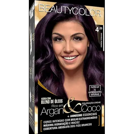 Coloração Beauty Color 4.20 Violeta Intenso