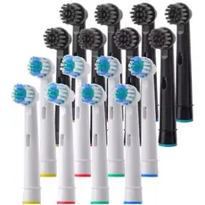 Kit 4/12 Refil Compatível Escova Elétrica Oral B Cabeça de Substituição de Escova de Dente Limpeza
