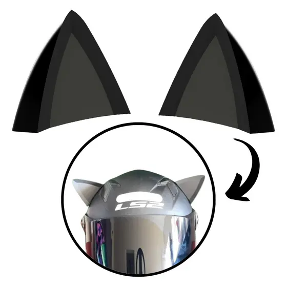Orelha De Gato Acessório para capacete