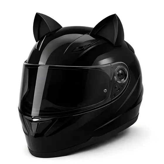 Orelha De Gato Acessório Para Capacete Fixar Dupla Face Orelhinhas de Gatinho