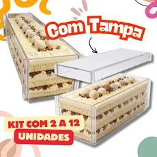 Kit 2~6-12 Forma Acrílica Slice Cake Bolo Fatia Festival de Fatias Espátula COM OU SEM TAMPA