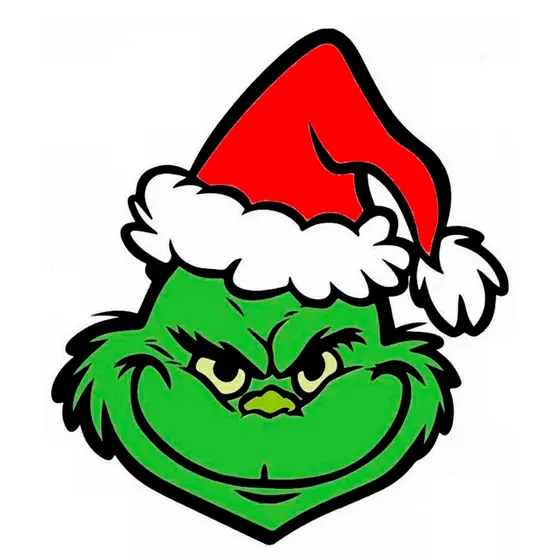 6 Adesivo decorativo vinil Grinch De Natal Copo Caneca Notebook Parede 6x5 x 6,5cm