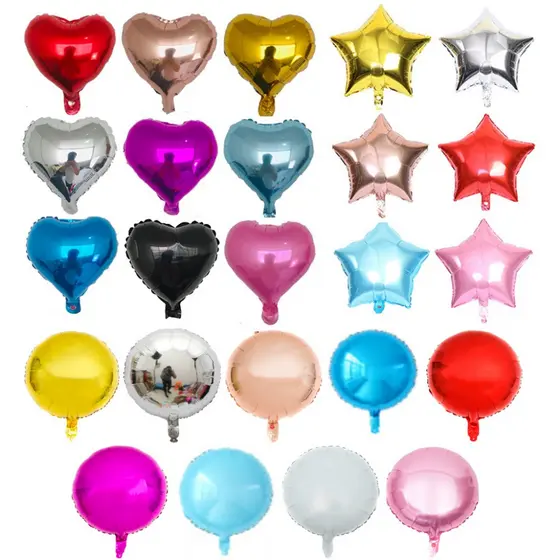 10 Balão Metalizado 10 Polegadas 22cm Diversos Modelos