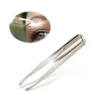 Pinça Com Luz De Led Para Depilar Sobrancelha - Profissional