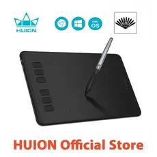 HUION Inspiroy H640P Gráficos De Desenho De Mesa Stylus Sem Baterias E 8192 Suporte De Sensibilidade À Pressão Android