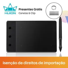HUION OSU Mesa digitalizadora H420 com caneta de Com 3 ExpressKeys