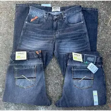 calça cinc country jeans rodeio 100% algodão ariat calça de cowboy