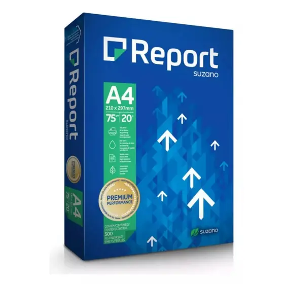 Papel sufite Report Premium A4 branco 75g 500 folhas