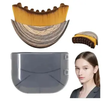 Escova Facial Linfática Ergonômica - Cerdas Sintéticas Macias, Design Ergonômico, Redução de Inchaço