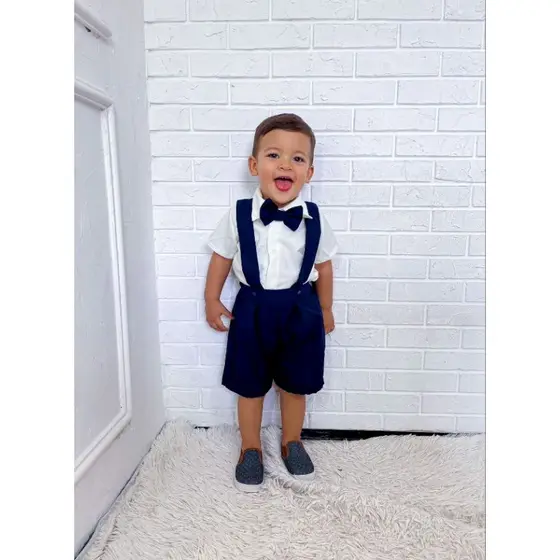 Conjunto Bebê Menino Suspensório