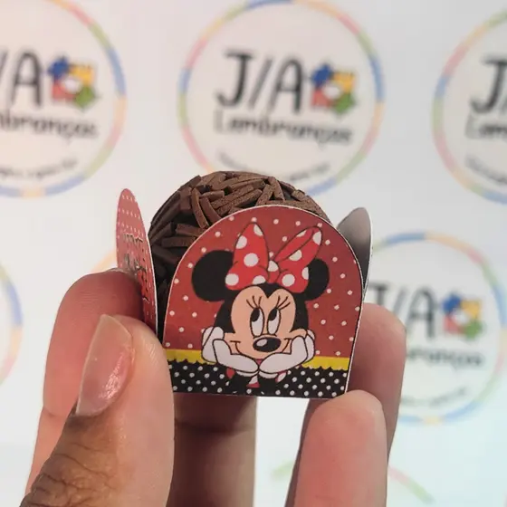 Forminha De Brigadeiro Minnie Vermelha