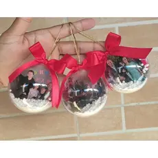 Bolinhas de Natal | Esfera Natalina | Bolinha de Natal Com Foto