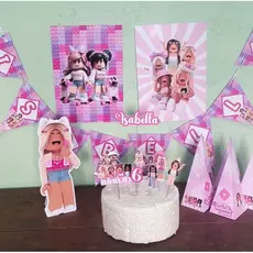 Kit só um Bolinho Aniversário Kit Aniversário Simples Decoração Aniversário