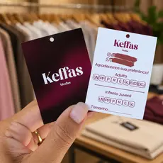100 Etiquetas De Roupas Personalizadas E Com Furo