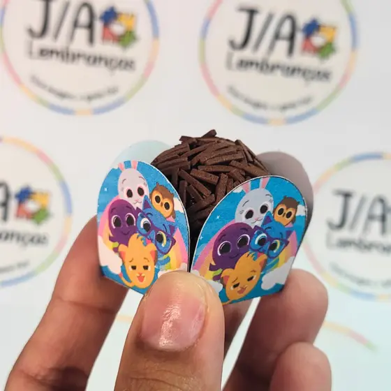 Forminha De Brigadeiro Bolofofos Azul, Menino