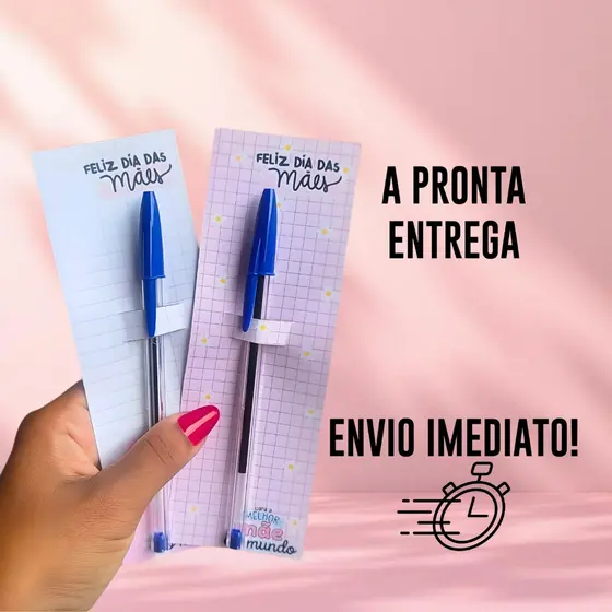 Lembrancinha dia das Mães, Card com caneta