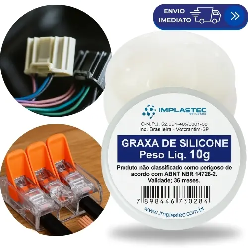 Graxa de Silicone Dielétrica Lubrificante - Switch, Pinça de Freio, Moto, Carro, Elétrica Eletrônica
