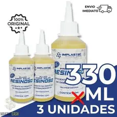 Kit 3 Fluxo de Solda Resinoso com Breu 110ML - Implastec