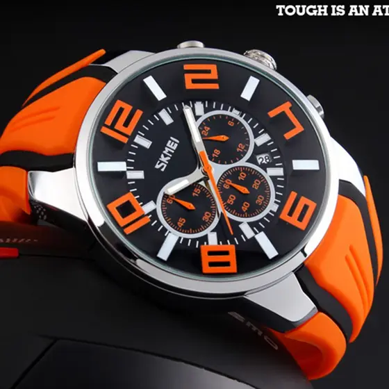 Relógios Homens Marca De Luxo Skmei Cronógrafo Esportes Homens Relógios À Prova D 'Água Masculino Relógio De Quartzo Relógio Dos Homens Reloj Hombre (Sem Caixa)