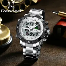 Relógio Masculino Readeel Relógio Masculino De Aço Inoxidável Relógio Masculino Com Calendário Cronógrafo E Luz Noturna Despertador
