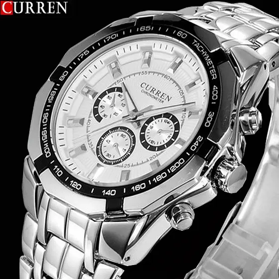 CURREN Relógio De Pulso Digital Masculino Esportivo Militar/Quartzo De Aço