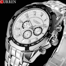 CURREN Relógio De Pulso Digital Masculino Esportivo Militar/Quartzo De Aço