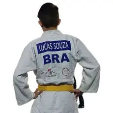 Patch Judô  Back Number Patch de Kimono com Nome para as Costas